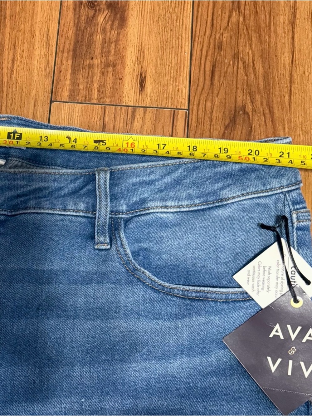 Ava & Viv Men's Relaxed Light Blue Distressed Jeans - Picture 9 of 9